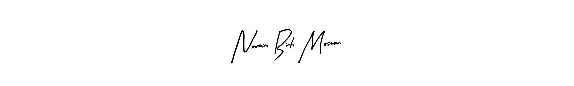 You can use this online signature creator to create a handwritten signature for the name Noraini Binti Mosman. This is the best online autograph maker. Noraini Binti Mosman signature style 8 images and pictures png