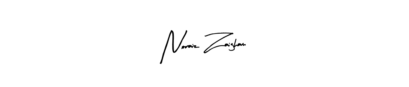 This is the best signature style for the Noraiz Zaigham name. Also you like these signature font (Arty Signature). Mix name signature. Noraiz Zaigham signature style 8 images and pictures png