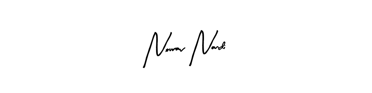 Make a beautiful signature design for name Nourav Nandi. With this signature (Arty Signature) style, you can create a handwritten signature for free. Nourav Nandi signature style 8 images and pictures png