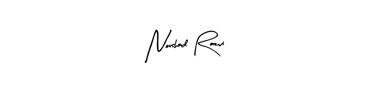 Noushad Razvi stylish signature style. Best Handwritten Sign (Arty Signature) for my name. Handwritten Signature Collection Ideas for my name Noushad Razvi. Noushad Razvi signature style 8 images and pictures png