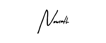 Try this chic Nowsath handwritten sign style. Using Arty Signature font elements, it gives your name a sleek, memorable identity. Nowsath signature style 8 images and pictures png