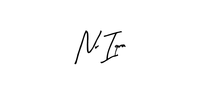 Create a beautiful signature design for name Nr Iqra. With this signature (Arty Signature) fonts, you can make a handwritten signature for free. Nr Iqra signature style 8 images and pictures png
