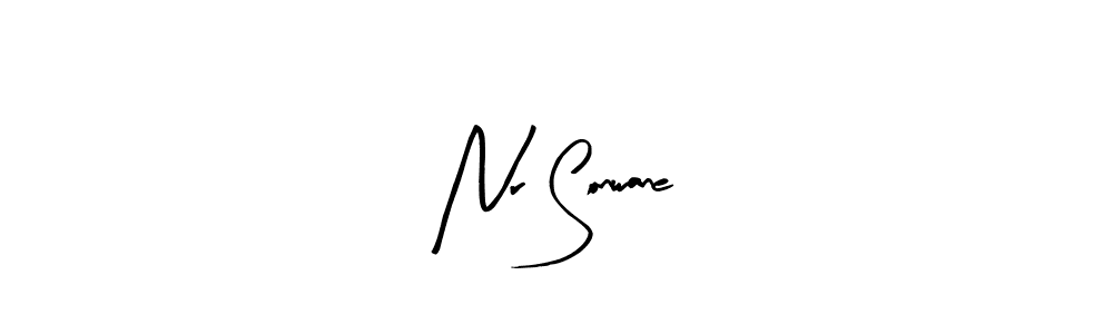 Create a beautiful signature design for name Nr Sonwane. With this signature (Arty Signature) fonts, you can make a handwritten signature for free. Nr Sonwane signature style 8 images and pictures png