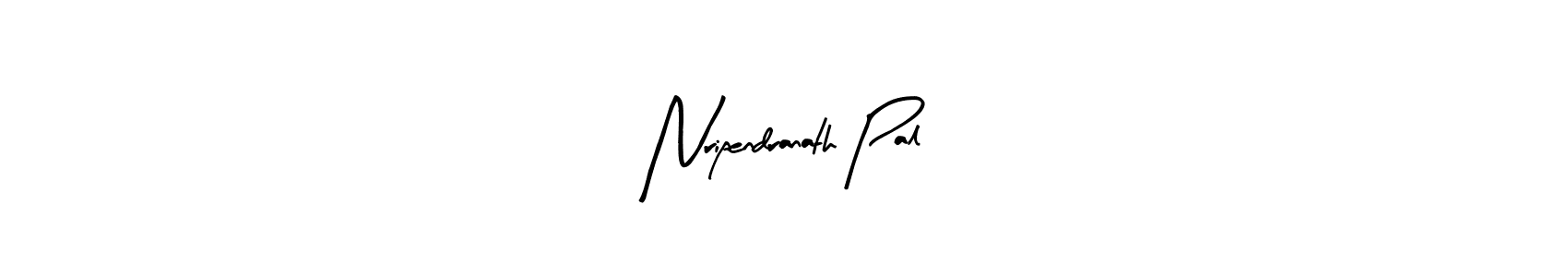 Use a signature maker to create a handwritten signature online. With this signature software, you can design (Arty Signature) your own signature for name Nripendranath Pal. Nripendranath Pal signature style 8 images and pictures png