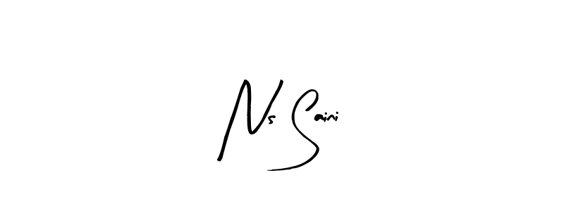 Also we have Ns Saini name is the best signature style. Create professional handwritten signature collection using Arty Signature autograph style. Ns Saini signature style 8 images and pictures png