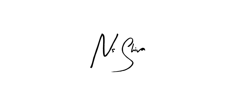 Ns Shiva stylish signature style. Best Handwritten Sign (Arty Signature) for my name. Handwritten Signature Collection Ideas for my name Ns Shiva. Ns Shiva signature style 8 images and pictures png