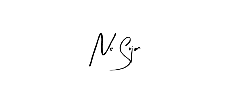 How to Draw Ns Sujon signature style? Arty Signature is a latest design signature styles for name Ns Sujon. Ns Sujon signature style 8 images and pictures png