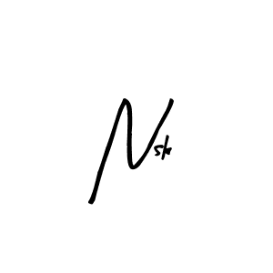 if you are searching for the best signature style for your name Nsk. so please give up your signature search. here we have designed multiple signature styles  using Arty Signature. Nsk signature style 8 images and pictures png