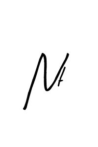 Arty Signature is a professional signature style that is perfect for those who want to add a touch of class to their signature. It is also a great choice for those who want to make their signature more unique. Get Nt name to fancy signature for free. Nt signature style 8 images and pictures png