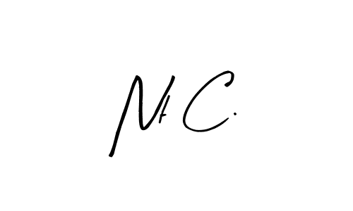 This is the best signature style for the Nt C. name. Also you like these signature font (Arty Signature). Mix name signature. Nt C. signature style 8 images and pictures png