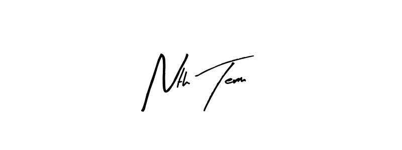 How to make Nth Term signature? Arty Signature is a professional autograph style. Create handwritten signature for Nth Term name. Nth Term signature style 8 images and pictures png