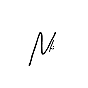 Arty Signature is a professional signature style that is perfect for those who want to add a touch of class to their signature. It is also a great choice for those who want to make their signature more unique. Get Nti name to fancy signature for free. Nti signature style 8 images and pictures png