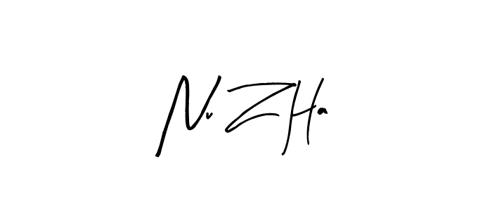 if you are searching for the best signature style for your name Nu Z Ha. so please give up your signature search. here we have designed multiple signature styles  using Arty Signature. Nu Z Ha signature style 8 images and pictures png