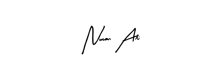 How to make Numan Ali name signature. Use Arty Signature style for creating short signs online. This is the latest handwritten sign. Numan Ali signature style 8 images and pictures png