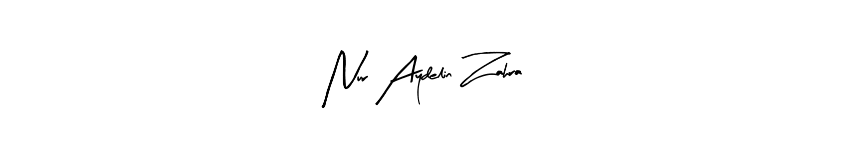 How to make Nur Aydelin Zahra signature? Arty Signature is a professional autograph style. Create handwritten signature for Nur Aydelin Zahra name. Nur Aydelin Zahra signature style 8 images and pictures png