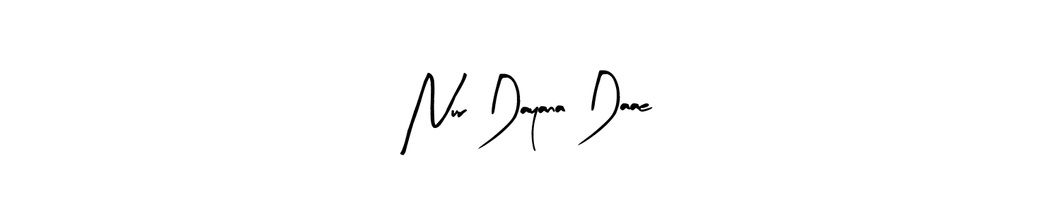 Make a beautiful signature design for name Nur Dayana Daae. With this signature (Arty Signature) style, you can create a handwritten signature for free. Nur Dayana Daae signature style 8 images and pictures png
