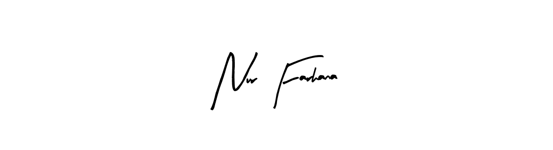 This is the best signature style for the Nur Farhana name. Also you like these signature font (Arty Signature). Mix name signature. Nur Farhana signature style 8 images and pictures png