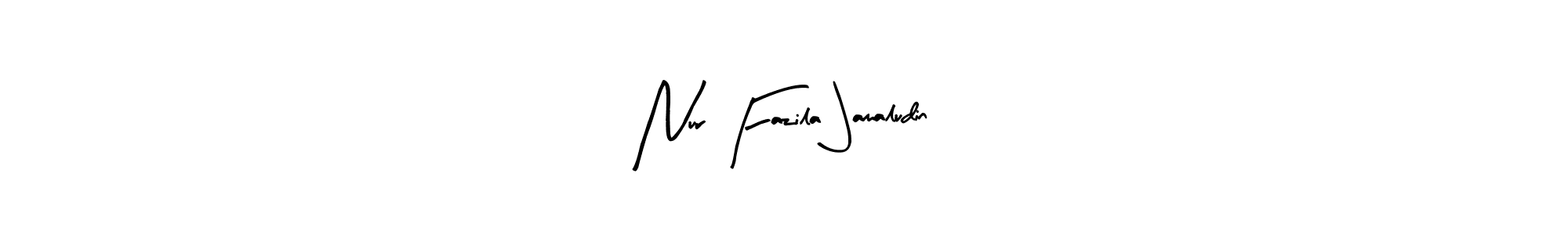 Also You can easily find your signature by using the search form. We will create Nur Fazila Jamaludin name handwritten signature images for you free of cost using Arty Signature sign style. Nur Fazila Jamaludin signature style 8 images and pictures png