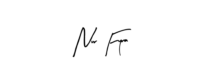 The best way (Arty Signature) to make a short signature is to pick only two or three words in your name. The name Nur Fyra include a total of six letters. For converting this name. Nur Fyra signature style 8 images and pictures png