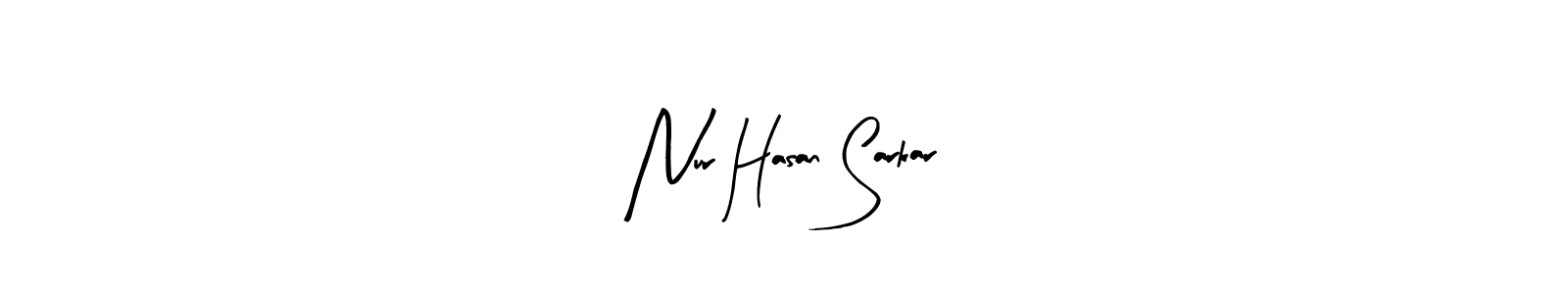 Make a beautiful signature design for name Nur Hasan Sarkar. With this signature (Arty Signature) style, you can create a handwritten signature for free. Nur Hasan Sarkar signature style 8 images and pictures png