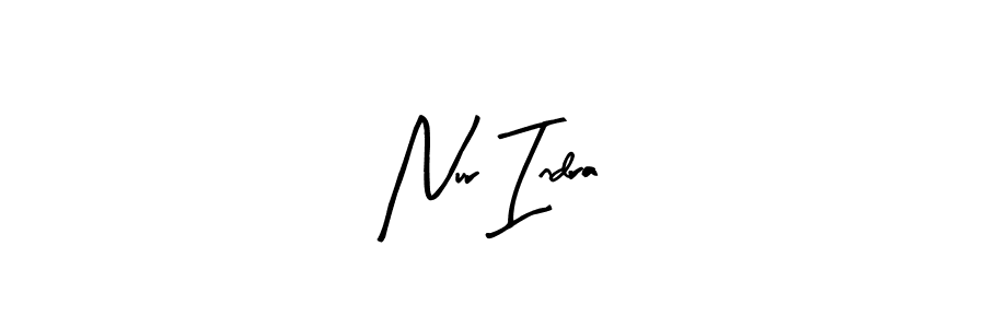 Similarly Arty Signature is the best handwritten signature design. Signature creator online .You can use it as an online autograph creator for name Nur Indra. Nur Indra signature style 8 images and pictures png