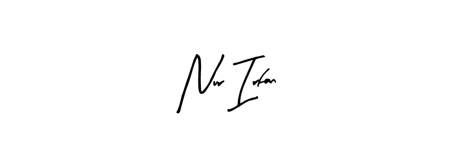 You should practise on your own different ways (Arty Signature) to write your name (Nur Irfan) in signature. don't let someone else do it for you. Nur Irfan signature style 8 images and pictures png