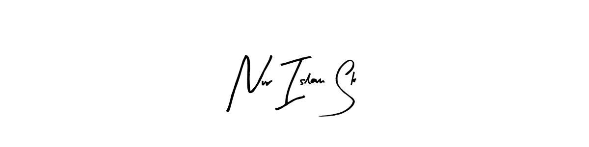 Similarly Arty Signature is the best handwritten signature design. Signature creator online .You can use it as an online autograph creator for name Nur Islam Sk. Nur Islam Sk signature style 8 images and pictures png