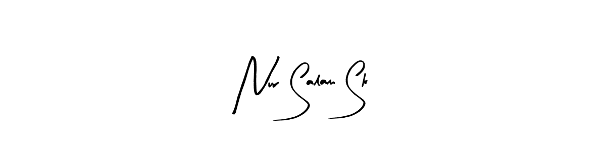 How to make Nur Salam Sk signature? Arty Signature is a professional autograph style. Create handwritten signature for Nur Salam Sk name. Nur Salam Sk signature style 8 images and pictures png