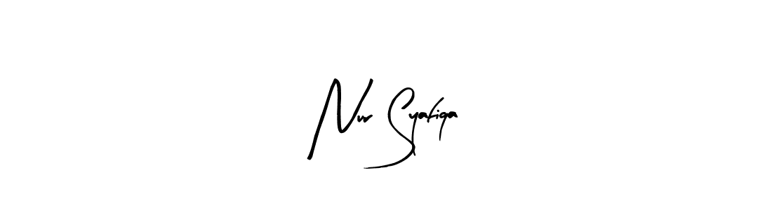 if you are searching for the best signature style for your name Nur Syafiqa. so please give up your signature search. here we have designed multiple signature styles  using Arty Signature. Nur Syafiqa signature style 8 images and pictures png