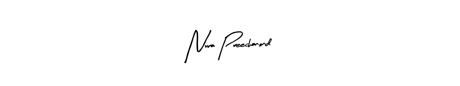 Use a signature maker to create a handwritten signature online. With this signature software, you can design (Arty Signature) your own signature for name Nura Preechanond. Nura Preechanond signature style 8 images and pictures png