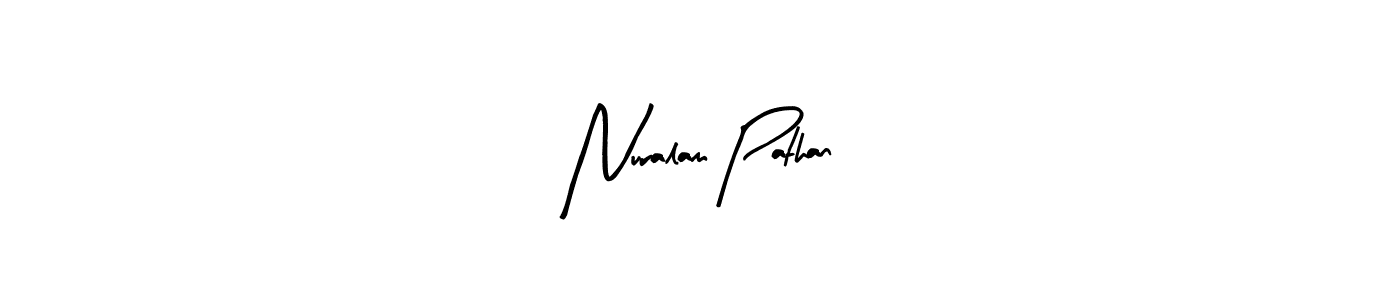 Use a signature maker to create a handwritten signature online. With this signature software, you can design (Arty Signature) your own signature for name Nuralam Pathan. Nuralam Pathan signature style 8 images and pictures png