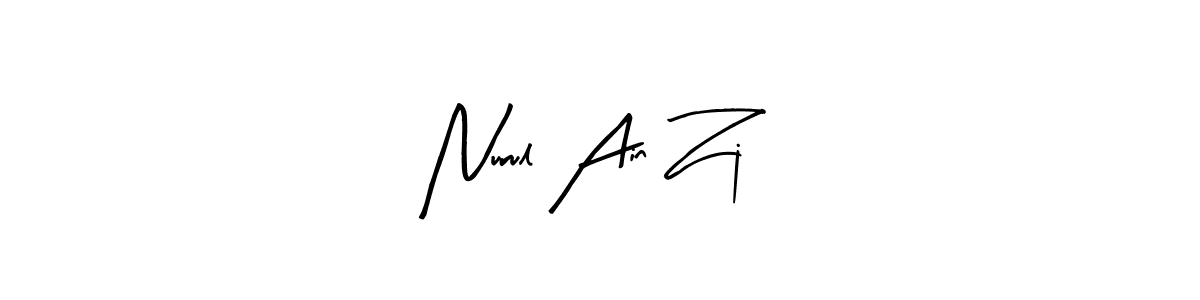 Similarly Arty Signature is the best handwritten signature design. Signature creator online .You can use it as an online autograph creator for name Nurul Ain Zj. Nurul Ain Zj signature style 8 images and pictures png