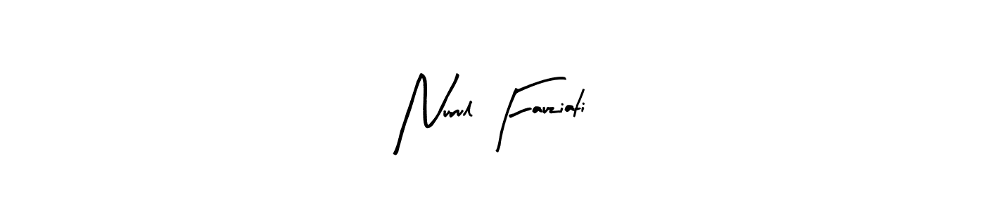 Here are the top 10 professional signature styles for the name Nurul Fauziati. These are the best autograph styles you can use for your name. Nurul Fauziati signature style 8 images and pictures png
