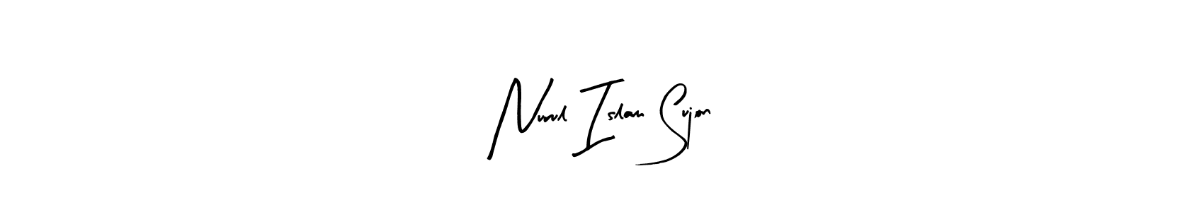 This is the best signature style for the Nurul Islam Sujon name. Also you like these signature font (Arty Signature). Mix name signature. Nurul Islam Sujon signature style 8 images and pictures png