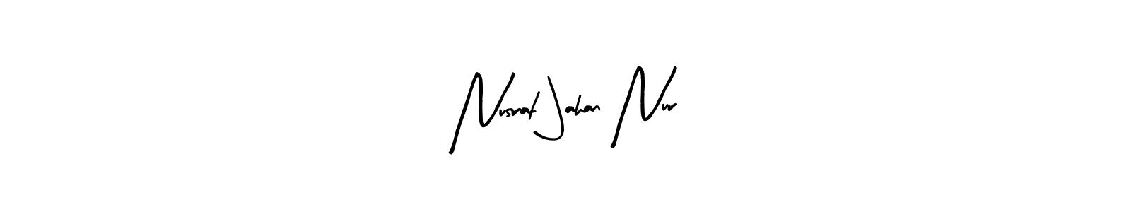Create a beautiful signature design for name Nusrat Jahan Nur. With this signature (Arty Signature) fonts, you can make a handwritten signature for free. Nusrat Jahan Nur signature style 8 images and pictures png