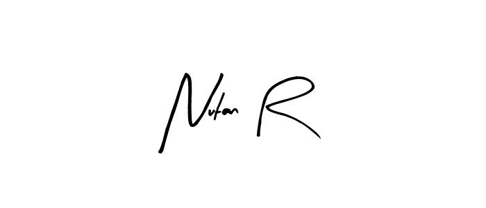 Best and Professional Signature Style for Nutan R. Arty Signature Best Signature Style Collection. Nutan R signature style 8 images and pictures png