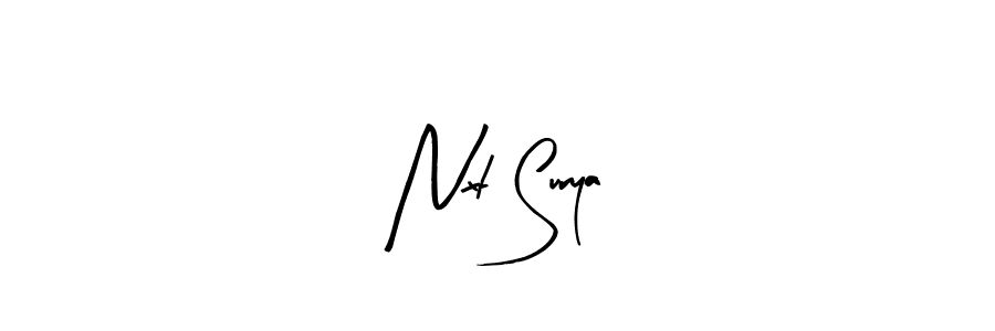 Make a beautiful signature design for name Nxt Surya. Use this online signature maker to create a handwritten signature for free. Nxt Surya signature style 8 images and pictures png