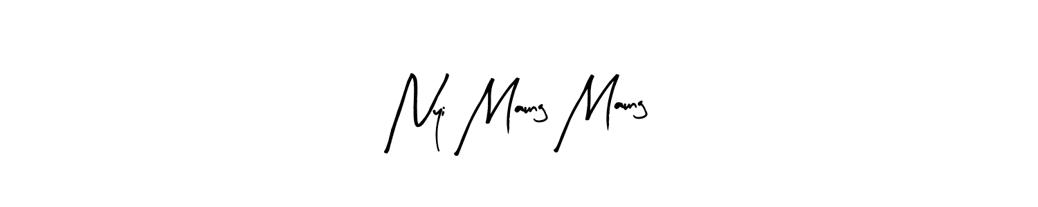 You should practise on your own different ways (Arty Signature) to write your name (Nyi Maung Maung) in signature. don't let someone else do it for you. Nyi Maung Maung signature style 8 images and pictures png
