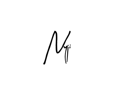 This is the best signature style for the Nyji name. Also you like these signature font (Arty Signature). Mix name signature. Nyji signature style 8 images and pictures png