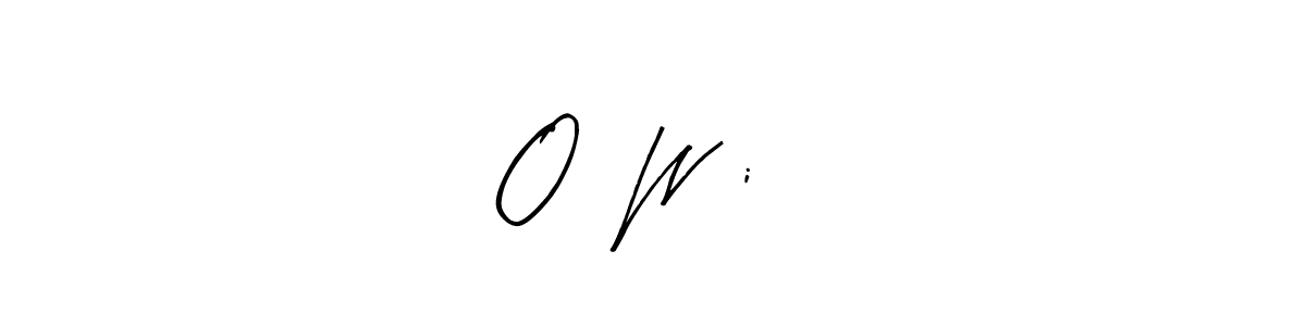 Arty Signature is a professional signature style that is perfect for those who want to add a touch of class to their signature. It is also a great choice for those who want to make their signature more unique. Get O   W€i    name to fancy signature for free. O   W€i    signature style 8 images and pictures png