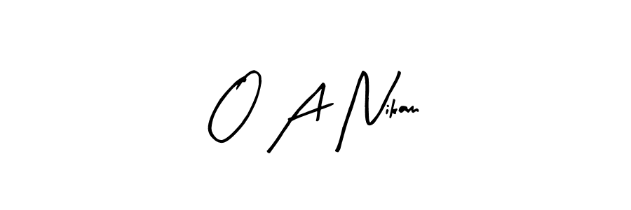It looks lik you need a new signature style for name O A Nikam. Design unique handwritten (Arty Signature) signature with our free signature maker in just a few clicks. O A Nikam signature style 8 images and pictures png