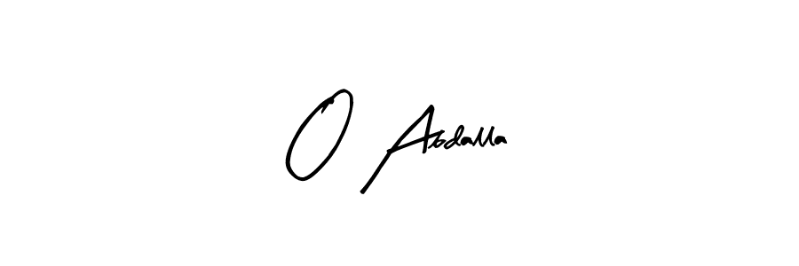 How to make O Abdalla name signature. Use Arty Signature style for creating short signs online. This is the latest handwritten sign. O Abdalla signature style 8 images and pictures png