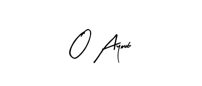 Create a beautiful signature design for name O Ayoub. With this signature (Arty Signature) fonts, you can make a handwritten signature for free. O Ayoub signature style 8 images and pictures png