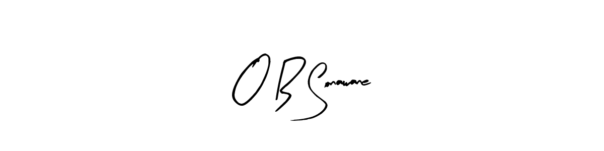 Make a beautiful signature design for name O B Sonawane. With this signature (Arty Signature) style, you can create a handwritten signature for free. O B Sonawane signature style 8 images and pictures png