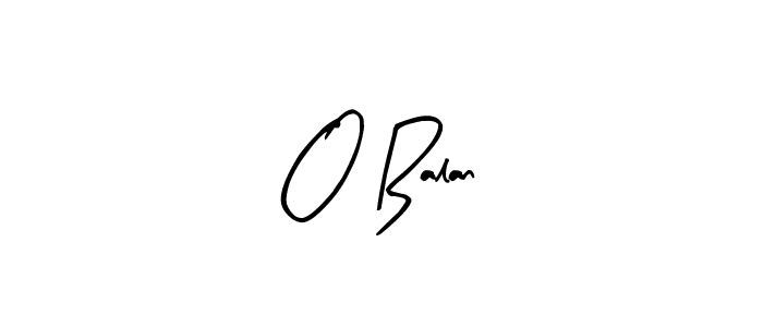 Make a beautiful signature design for name O Balan. With this signature (Arty Signature) style, you can create a handwritten signature for free. O Balan signature style 8 images and pictures png
