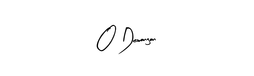 How to make O Dewangan name signature. Use Arty Signature style for creating short signs online. This is the latest handwritten sign. O Dewangan signature style 8 images and pictures png