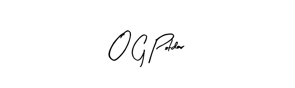 Similarly Arty Signature is the best handwritten signature design. Signature creator online .You can use it as an online autograph creator for name O G Potdar. O G Potdar signature style 8 images and pictures png