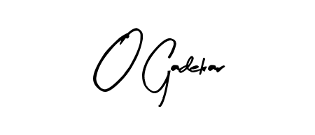 Arty Signature is a professional signature style that is perfect for those who want to add a touch of class to their signature. Get O Gadekar name fancy signature for free. O Gadekar signature style 8 images and pictures png