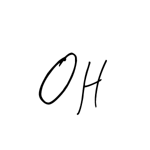 You should practise on your own different ways (Arty Signature) to write your name (O H) in signature. don't let someone else do it for you. O H signature style 8 images and pictures png