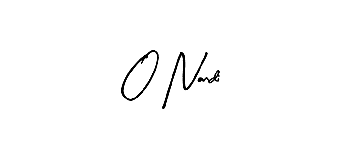 if you are searching for the best signature style for your name O Nandi. so please give up your signature search. here we have designed multiple signature styles  using Arty Signature. O Nandi signature style 8 images and pictures png